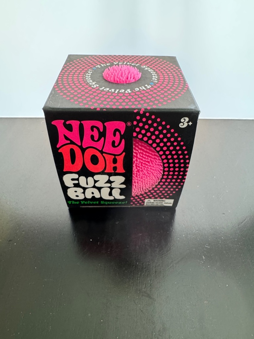 Needoh Fuzz ball Pink Sensory toy - New in box
